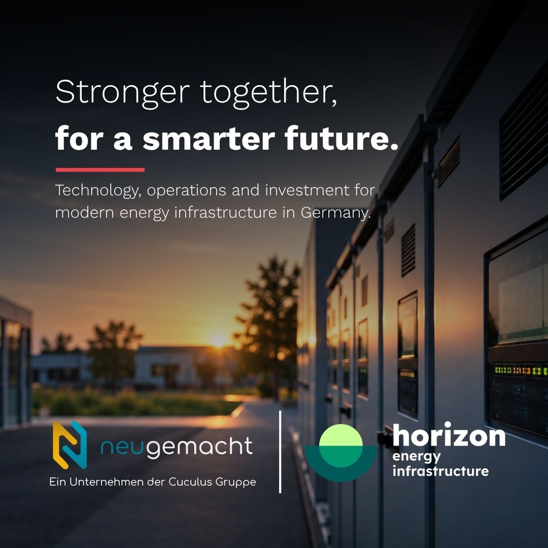 Cuculus welcomes strategic partnership between neugemacht and Horizon Energy Infrastructure